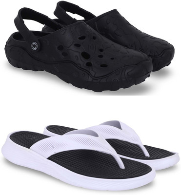 Kapani Fashion Men Slippers(Black, Black , 8)