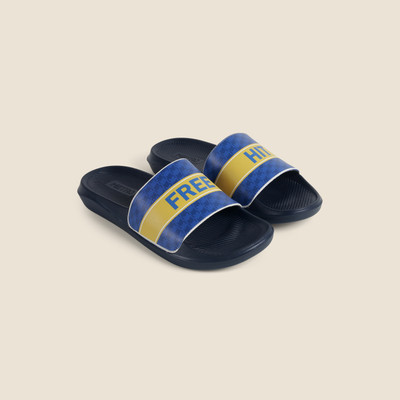 METRO Men Slides(Blue , 8)