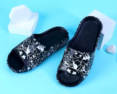 Pampy Angel Men Slides(Black , 7)