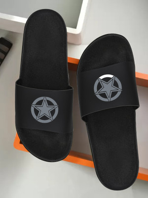 Cloker Men Flip Flops(Black , 10)