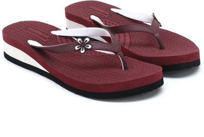 Bizwiz Women Slippers(Maroon , 7)
