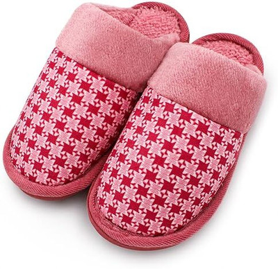 PRACHILUS Women Slippers(Red , 7)