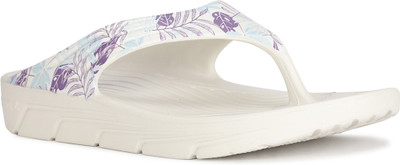 Bata Women Flip Flops(Off White , 7)