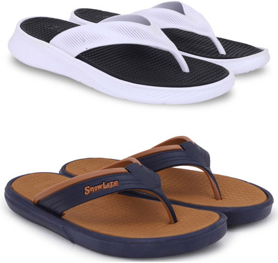 KAPYANSH Men Slippers(Black, Brown , 6)