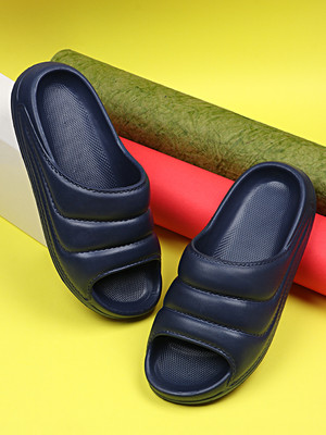 andD Men Slides(Navy , 6)
