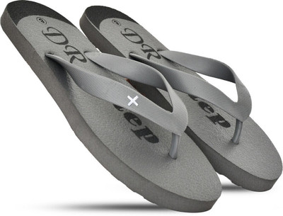 DR STTEP Men Soft Ortho Slippers for Men | Comfy Anti-Skid Flip Flops for Daily Use Slippers(Grey , 9)