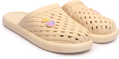 Swagify Women Slippers(Beige , 8)