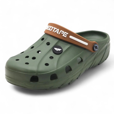 RED TAPE Men Slides(Olive , 10)