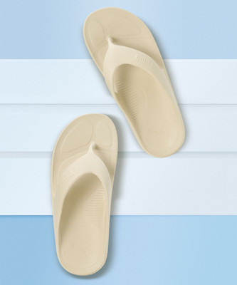 PUMA Women Wave Flip RES Slippers(Beige , 5)