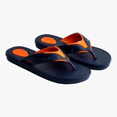 Sunny Footwear Men Slippers(Orange, Black , 8)