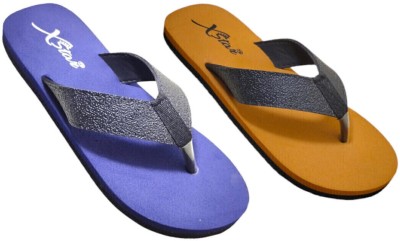 xstar Men Flip Flops(Yellow , 7)