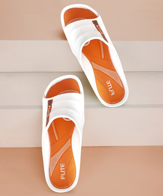 FLITE Men Slides(White , 8)