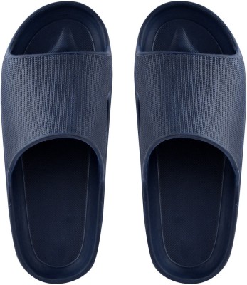 Monoction Men Zig Zag Casual Comfort Trendy Stylish Slip-On Slipper, Flip Flops & Slides For Men Slides(Blue , 8)