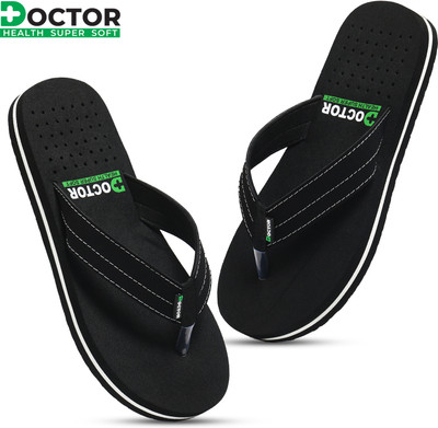 Doctor Health Super Soft Men Newly launch Premium Soft Comfortable Orthopaedic Diabetic Lightweight Antiskid Slippers(Black , 11)