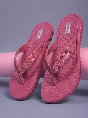 action Women Slippers(Pink , 6)