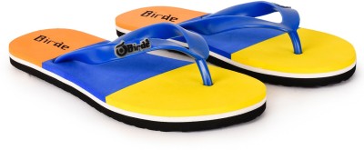 BIRDE Men Comfortable Regular Wear Slippers Flip Flop For Men Flip Flops(Yellow, Blue , 10)