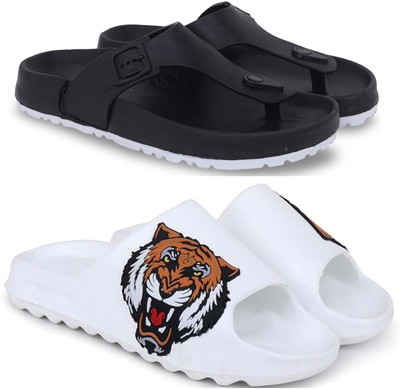 Kapani Fashion Men Slippers(Multicolor , 8)