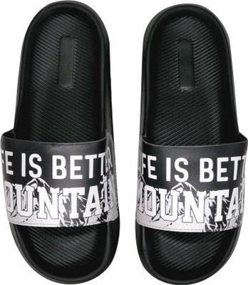 Air Lifestyle Men Slippers(Black , 8)