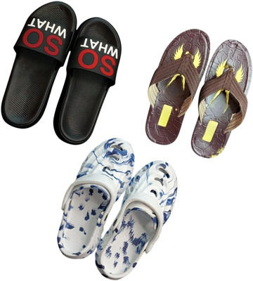 BLIBBERS Men Slippers(Multicolor , 9)