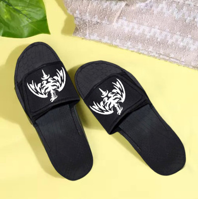 KANEGGYE Men Slides(Black , 10)