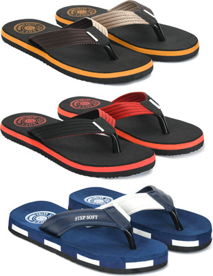 Stepsoft Men Slippers(Multicolor , 9)