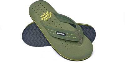 ORTHO POWER STEPS Men Men's Ortho Care |Orthopaedic | Diabetic | Comfortable Slipper Flip Flops Slippers(Green , 8)