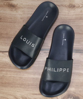 LOUIS PHILIPPE Men Slides(Black , 9)