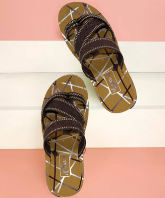 Kzaara Men Slippers(Tan , 3)