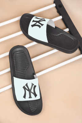 Footfit Men Slides(Blue , 8)
