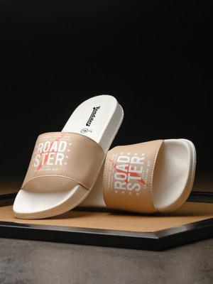 Roadster Women Slides(Beige , 4)