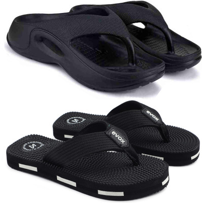 EVOK Men Slippers(Multicolor , 8)