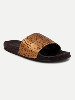 FREECO Women Slides(Copper , 6)