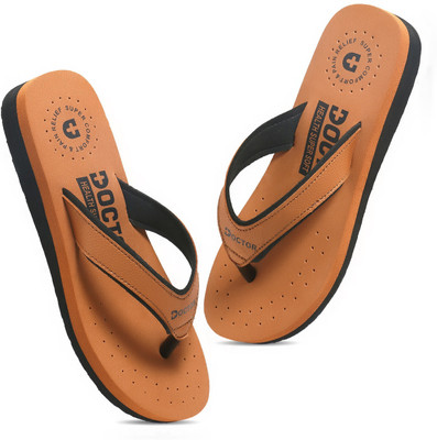 DOCTOR HEALTH Women Extra soft|Soft|Orthopedic|Comfortable|Ultra Soft|Women Slippers Flip Flop Flip Flops(Tan , 6)