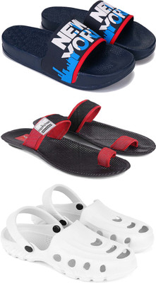 Pennen Men Slippers(White , 7)