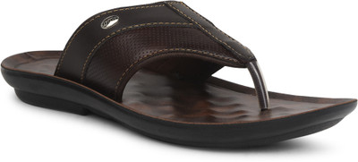 Bata Men Flip Flops(Brown , 7)