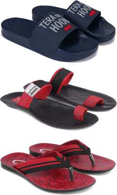 DRACKFOOT Men Slides(Red , 10)