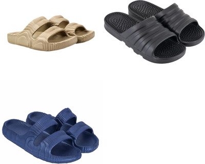 Footup Men Slippers(Multicolor , 10)