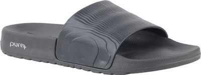 WELCOME Men Lightweight with Arch Support Durable Anti-Skid & Stylish Dailywear| Slides(Grey , 7)