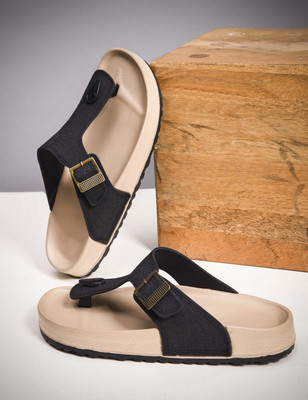 Cogs Men Sandals(Brown, Black , 9)