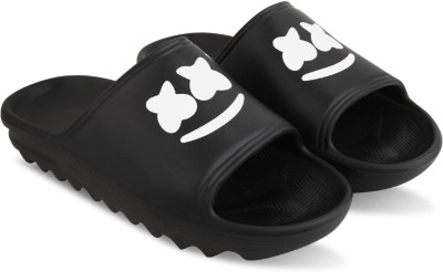 DAKU SHOES Men Flip Flops(Black , 7)