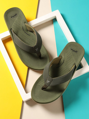 yoho Men Slippers(Olive , 9)