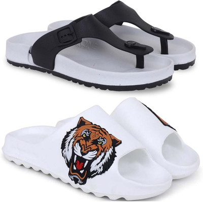 Pampy Angel Men Slippers(Multicolor , 8)