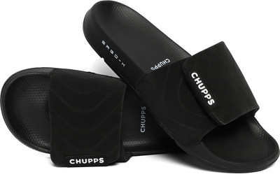 Chupps Men Flow Ergo-X Slides(Black , 6)