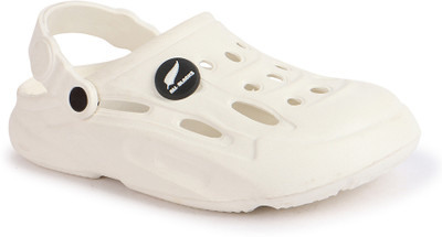 SNEAKERSVILLA Men Clogs(White , 6)