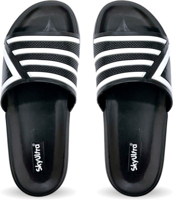 Skyultra Men Flip Flops(Black , 6)