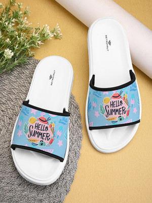 M7 By Metronaut Women Slides(Blue , 8)