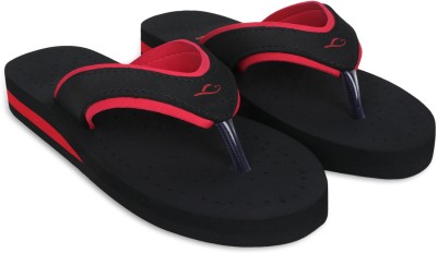 SLIPCARE Women House Slipper Ortho Care Dr Orthopaedic Comfort Daily Use Chappal Ladies Women Flip Flops(Red, Black , 8)