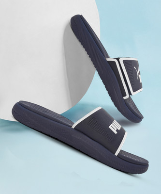 PUMA Men Slides(Blue , 8)