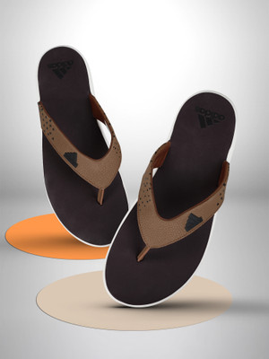 ADIDAS Men Flip Flops(Brown , 9)