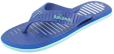 BAHAMAS Men Flip Flops(Blue, White , 7)